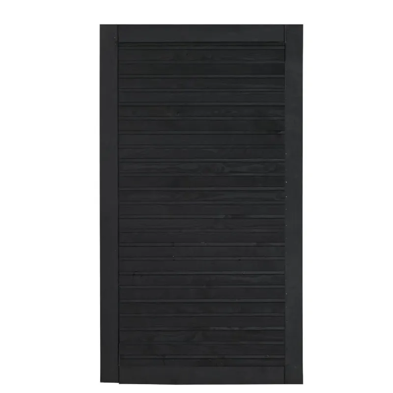 Plus Plank Havelåge 100x163cm Grundmalet Sort 17764-15