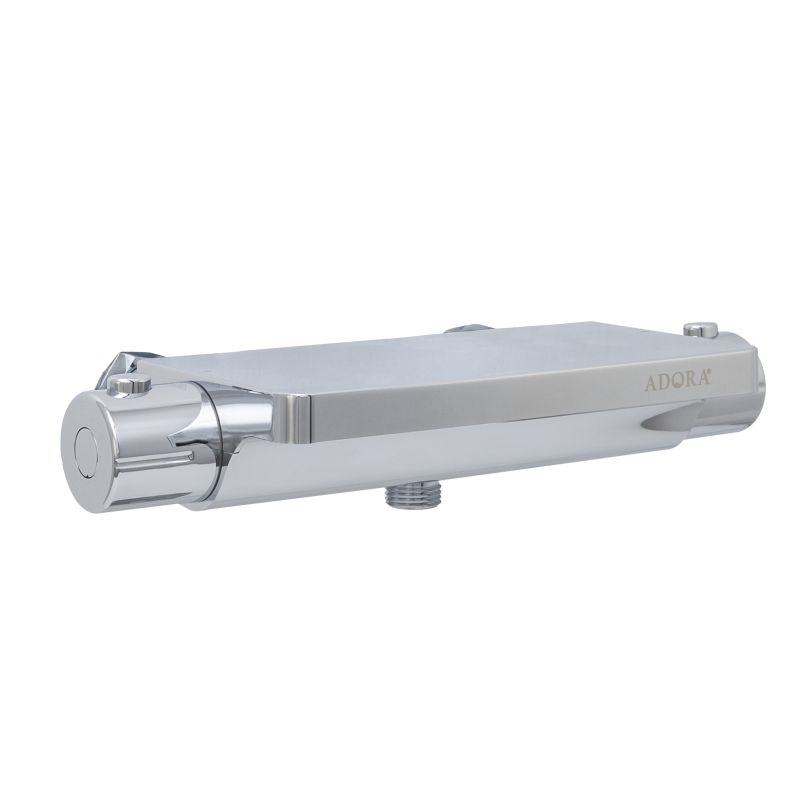 Adora Exigo Comfort Plus Cc150 Term Armatur  Krom Hvid Glas