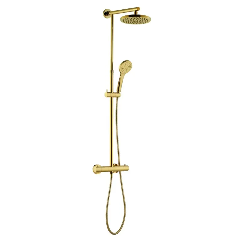 Adora Infigo   Termostatbruse- Sæt  Brus ø200 100 Mm Gold
