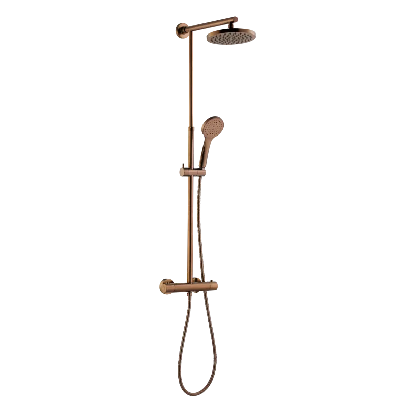 Adora Infigo   Termostatbruse- Sæt ø200 100 Rose Gold Brushed