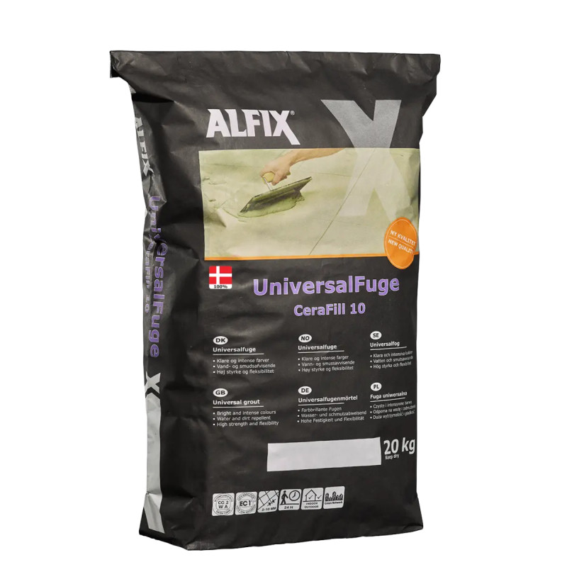 Alfix Cerafill 10 Colour Universalfuge Grå 20kg