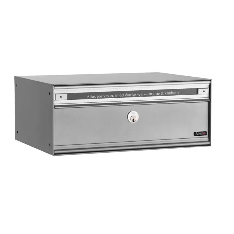 Allux Pc2 Uden Lås   Modul Alu  Grå    Stållåge Systempostkasse F47855-5g