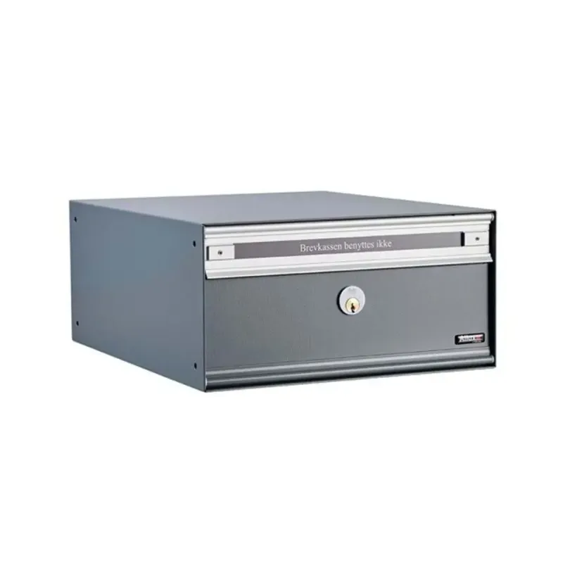 Allux Pc1 Uden Lås   Modul Antracit    Stållåge Systempostkasse F47805-4an