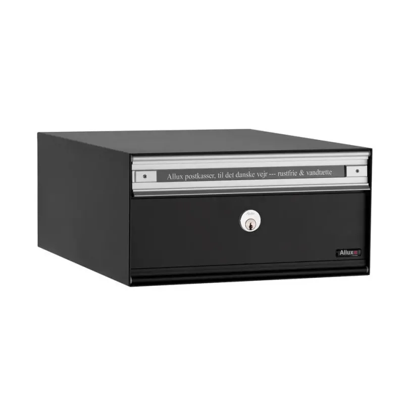Allux Pc1 Uden Lås   Modul Antracit    Stållåge Systempostkasse F47805-1an