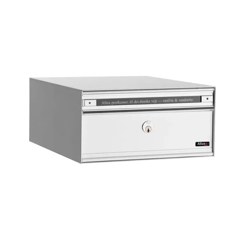 Allux Pc1 Uden Lås   Modul Hvid    Stållåge Systempostkasse F47805-6h