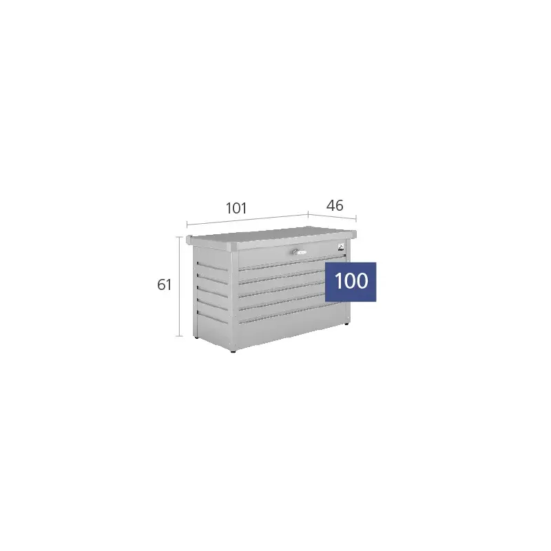 Biohort Pakkebox 100 Sølv Metallic