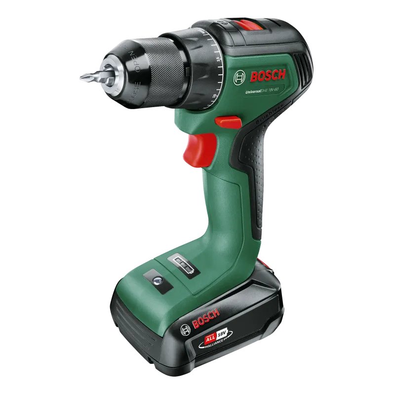 Bosch Akkuskruemaskine Uni 18v-60 2x2 0ah 06039d7002