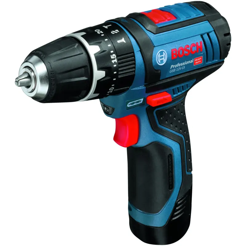Bosch Akkuslagboremaskine Gsb 12v-15 2x2ah Bag 06019b690h