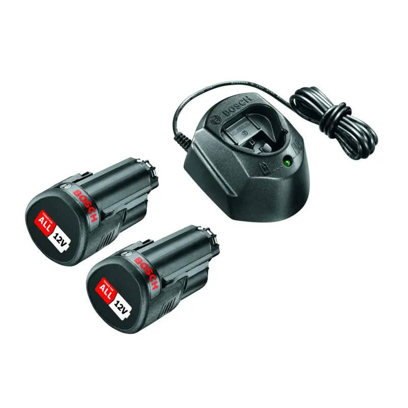 Bosch Batterisæt 12v 2x1 5ah  -gal12 Lader 1600a01l3e