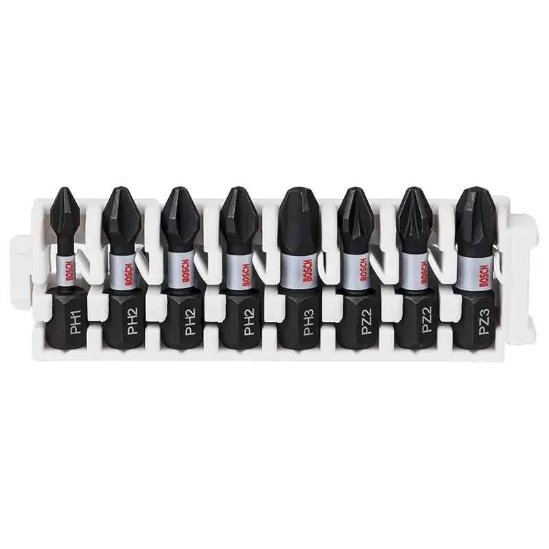 Bosch Bitssæt Impact Ph Pz1- -  25mm 8stk 2608522323