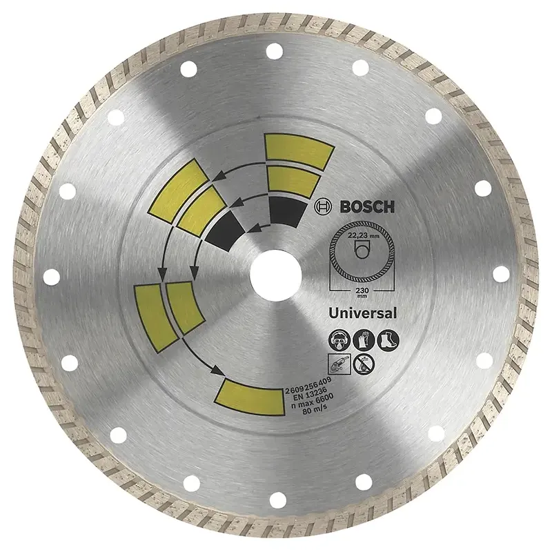 Bosch Diamantskæreskive 115mm Univ Turbo Top 2609256407