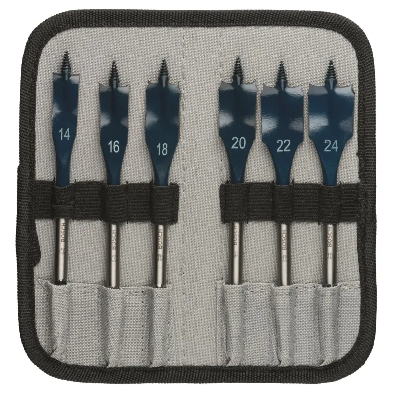 Bosch Fladfræsebor Sæt 14-24mm   Stk Self Cut 2608900332