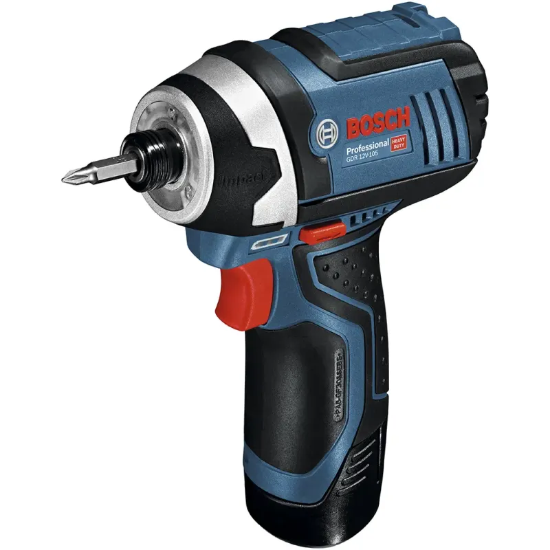Bosch Gdr 12v-105 Slagnøgle Inkl         0ah Batteri   Lader- 06019a6977
