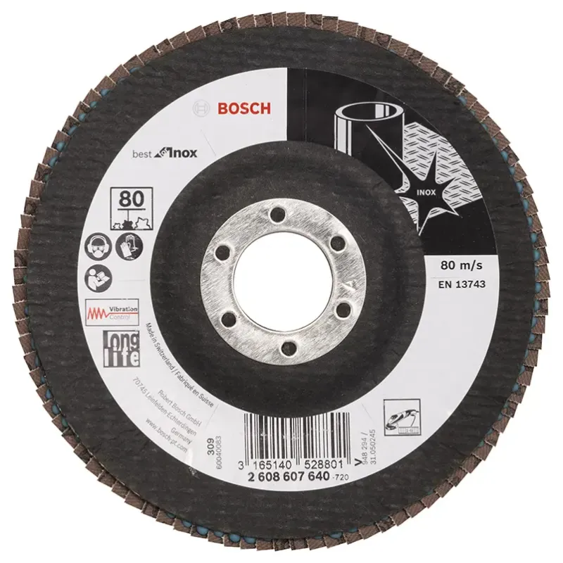Bosch Lamelslibeskive ø125x22 Inox K80 2608607640