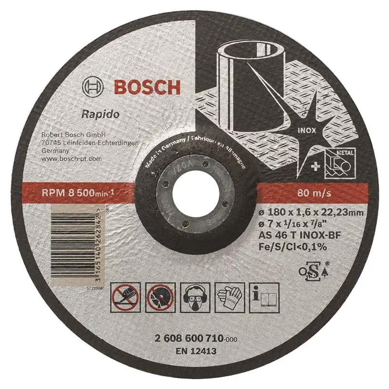 Bosch Rapido Skæreskive Inox 180 2608600710