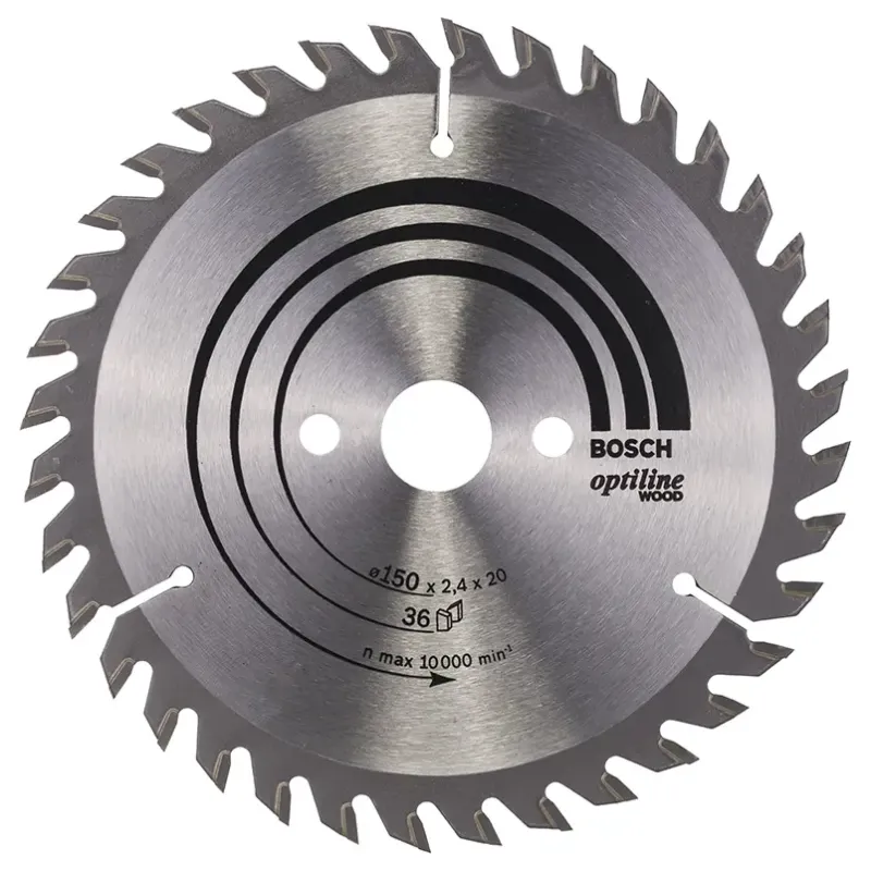 Bosch Rundsavsklinge Optiline 150x2 4x20 Mm 36 Tdr 2608640593