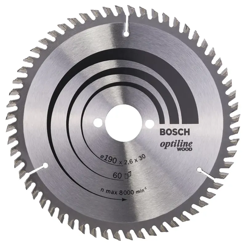 Bosch Rundsavsklinge Optiline ø190x2 6x30mm 60t 2608641188