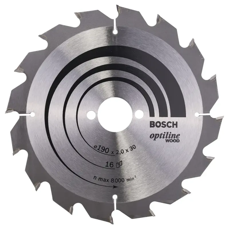 Bosch Rundsavsklinge Optiline ø190x2 0x30mm 16t 2608641184