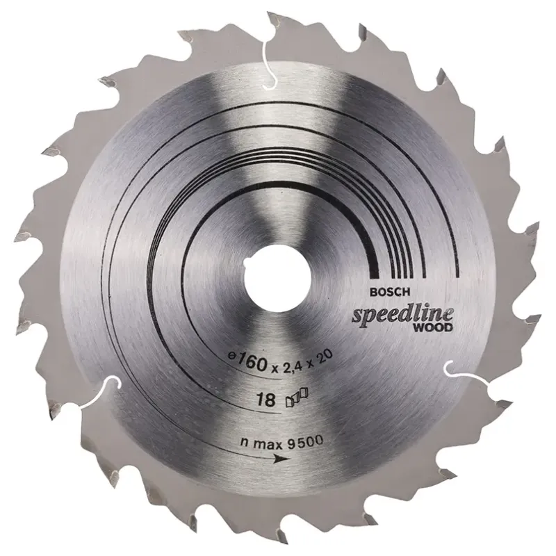 Bosch Rundsavsklinge Speedline Wood 160x20mm 18t 2608640787