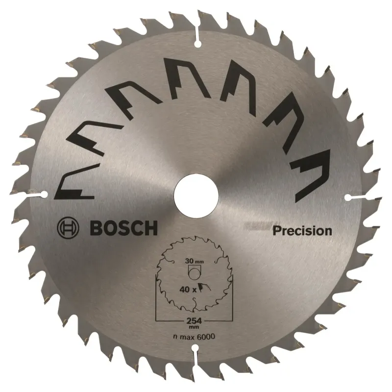Bosch Rundsavsklinge 254x30mm T40 Precision 2609256b59