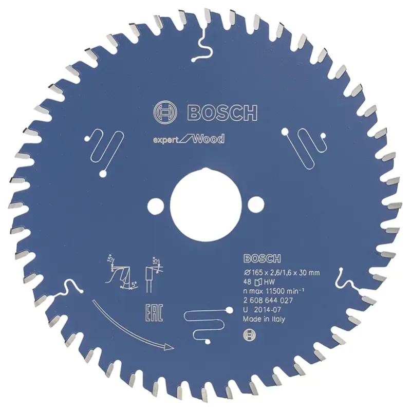 Bosch Rundsavsklinge 165x30x2 6mm 48t Exp Wood 2608644027