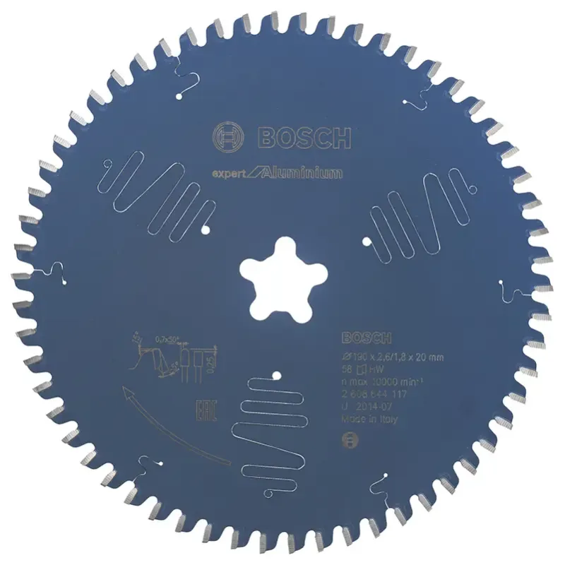 Bosch Rundsavsklinge 190xfast Fixx2 6mm 58t Exp Alu 2608644117