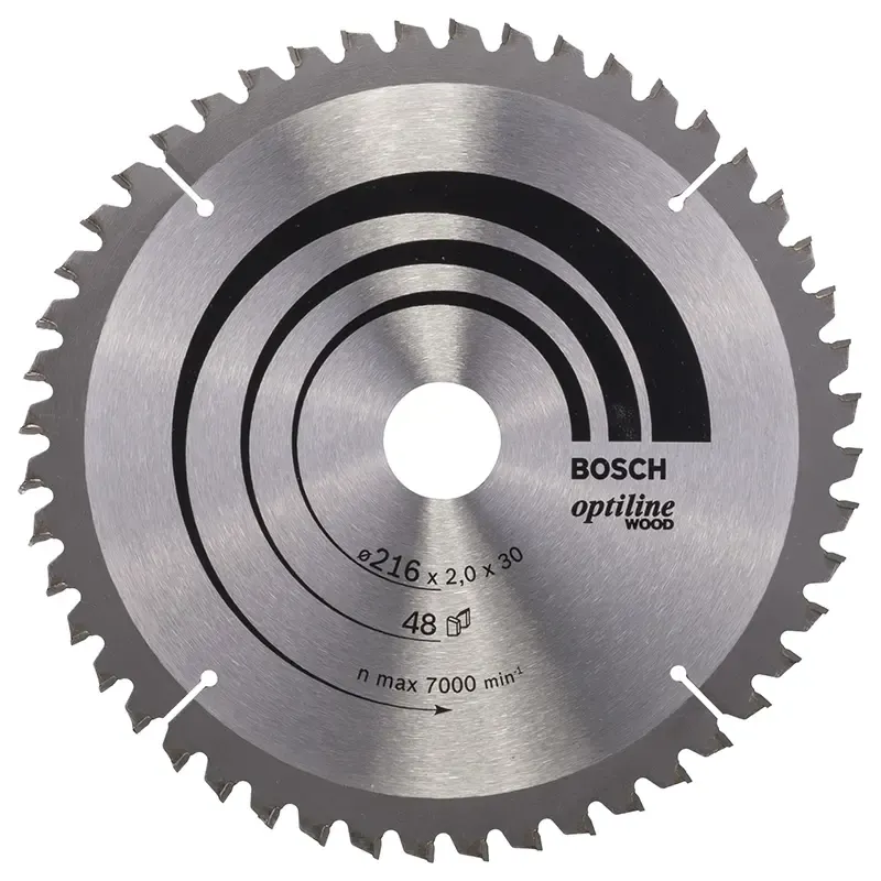Bosch Rundsavsklinge ø216x30mm 48   -5gr Træ 2608640432