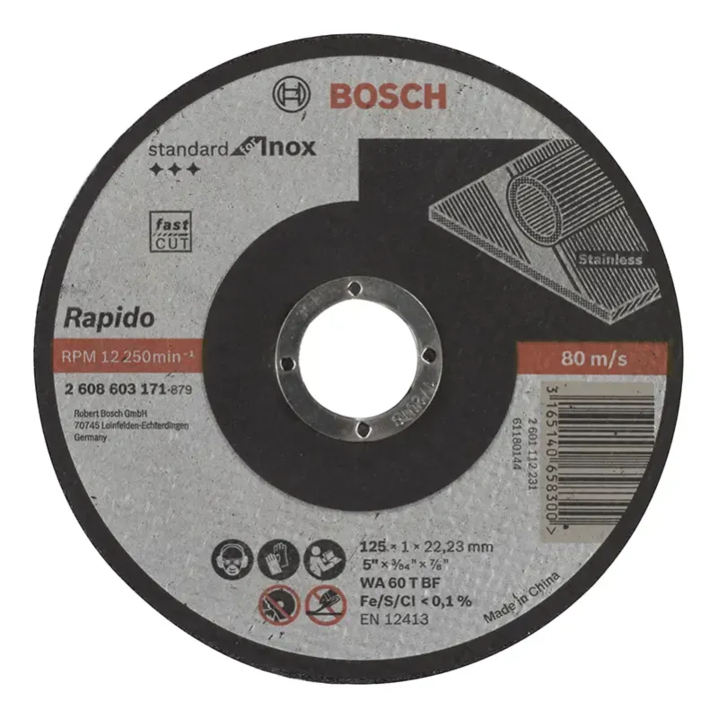 Bosch Skæreskiva Inox 125x1 0mm Std 2608603171