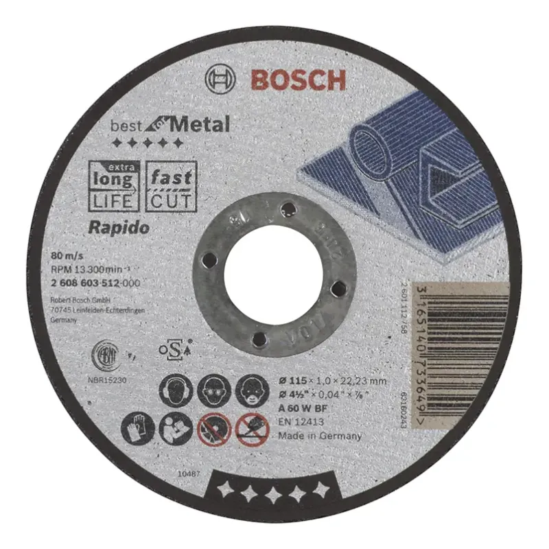 Bosch Skæreskive A60w     115x1mm Lige 2608603512