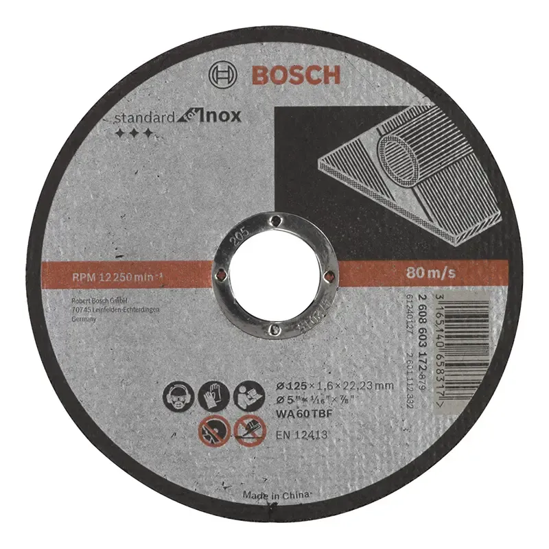 Bosch Skæreskive Inox 125x1 6mm Std 2608603172