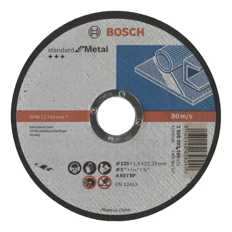 Bosch Skæreskive Metal 125x1 6mm Std 2608603165