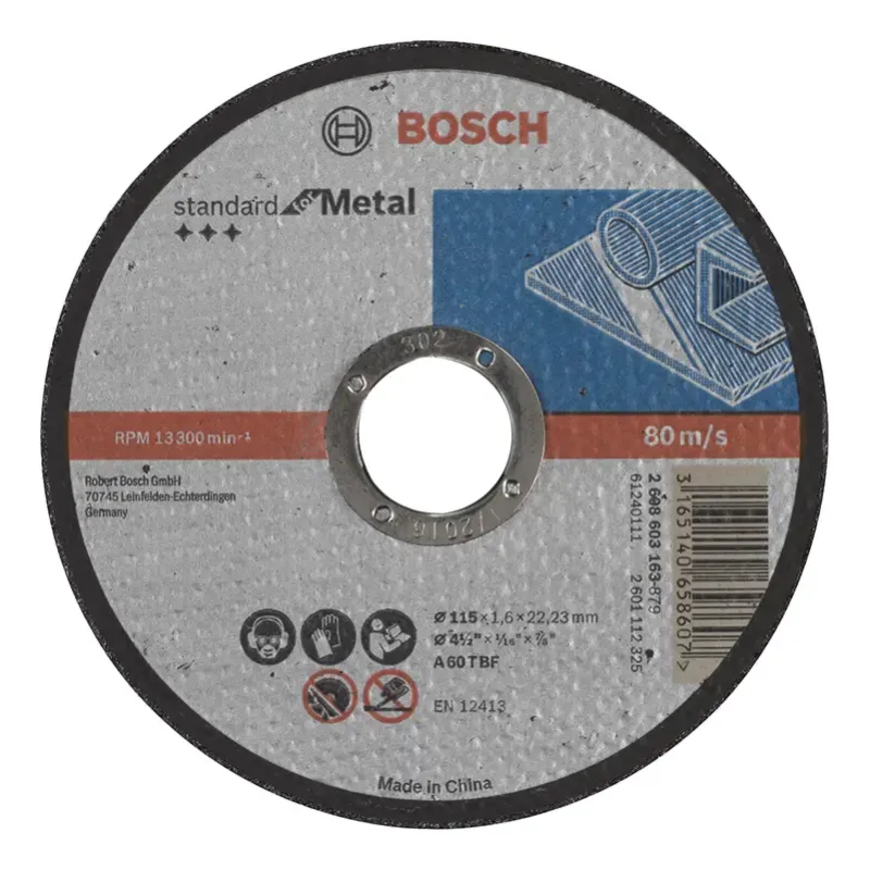 Bosch Skæreskive Metal 115x1 6mm Std 2608603163
