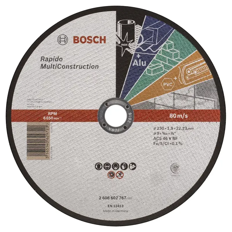 Bosch Skæreskive Rapido 230x1 9mm Multiconstru 2608602767