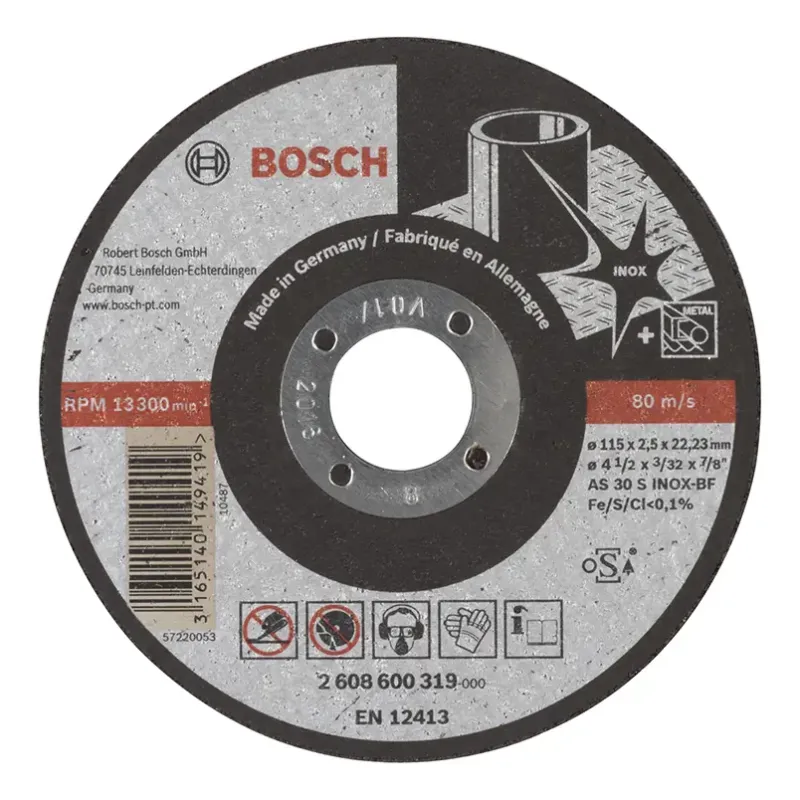 Bosch Skæreskive 115x2   Inox 2608600319
