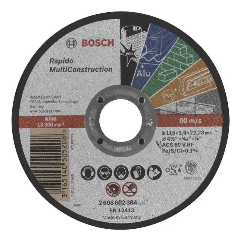 Bosch Skæreskive 115x1 0x22 23mm Multiconstr 2608602384