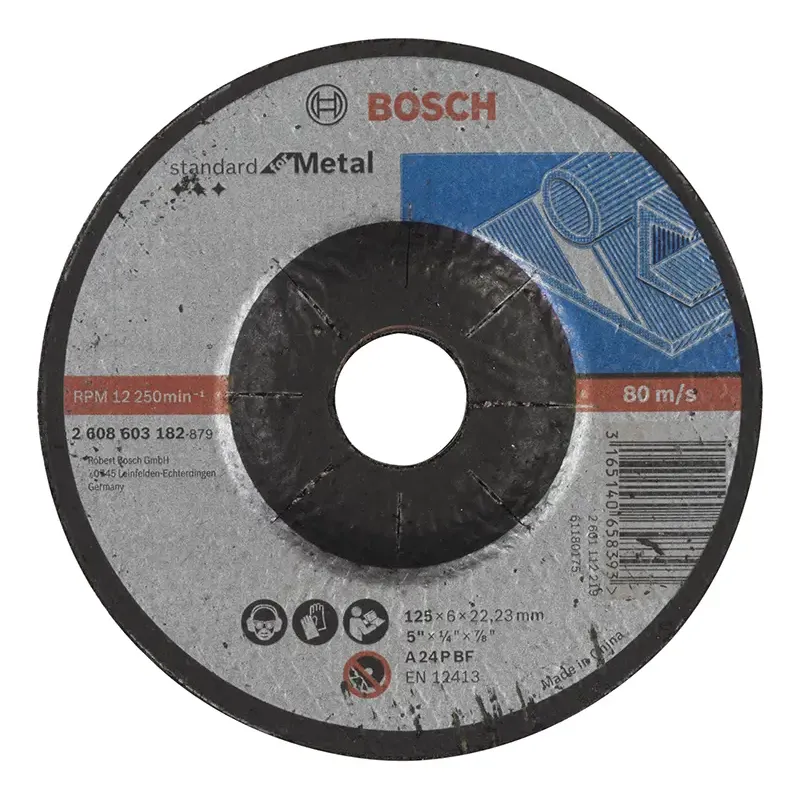 Bosch Skrubskive Metal 125x6mm Krøp Std 2608603182