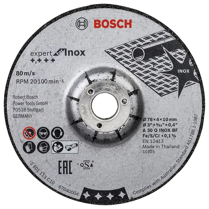 Bosch Skrubskive Til Metal 76x4x10mm 2stk 2608601705