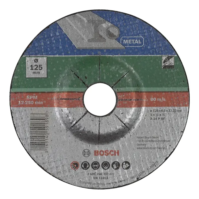 Bosch Skrubskive 125x6mm Metal Gl 2609256337