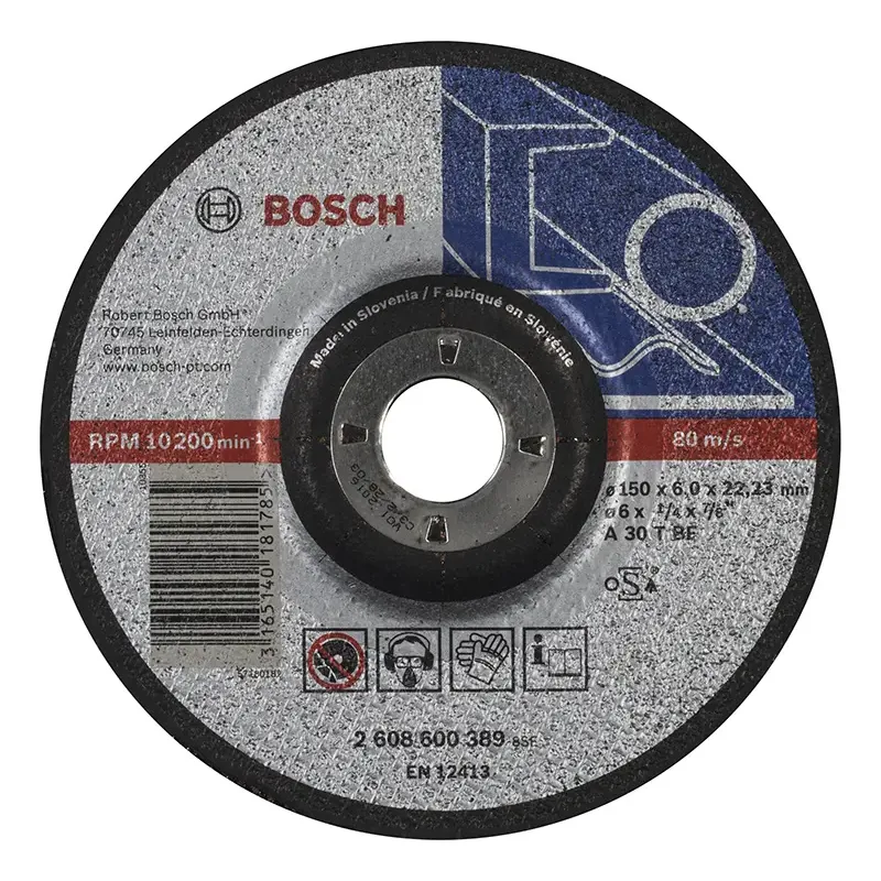 Bosch Slibeskive Metal 150x22 2x6mm K30 2608600389