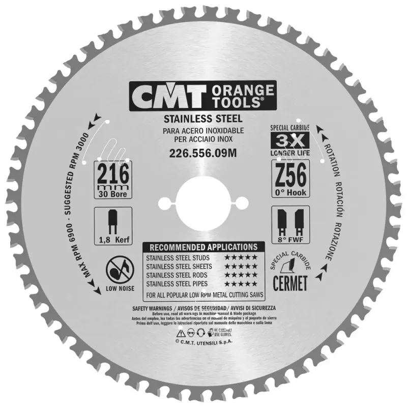 Cmt Klinge 216x1 8x30 Z56 Rustfrit 226 556 09m