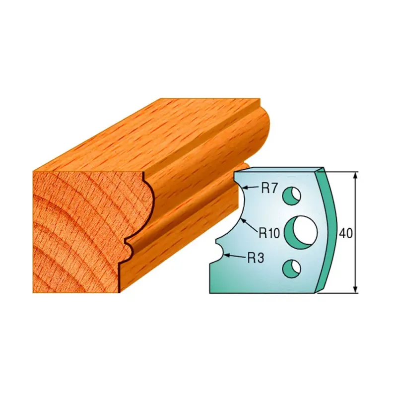 Cmt Profilknive Sæt 40mm Nr  105 690 105