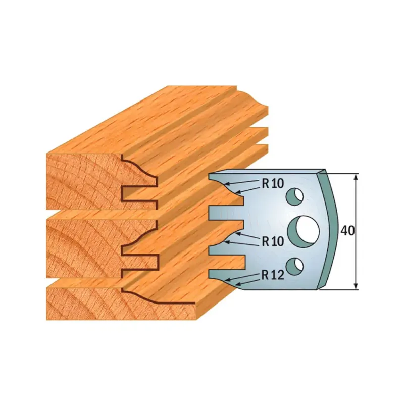 Cmt Profilknive Sæt 40mm Nr  124 690 124