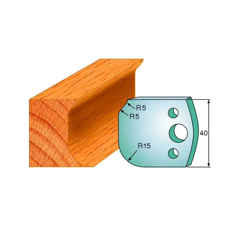 Cmt Profilknive Sæt 40mm Nr   60 690 060