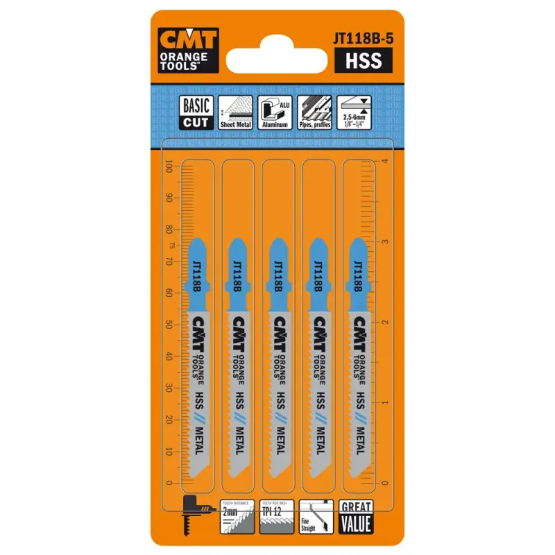 Cmt Stiksavklinge 50mm Hss Metal Basic Jt118b-