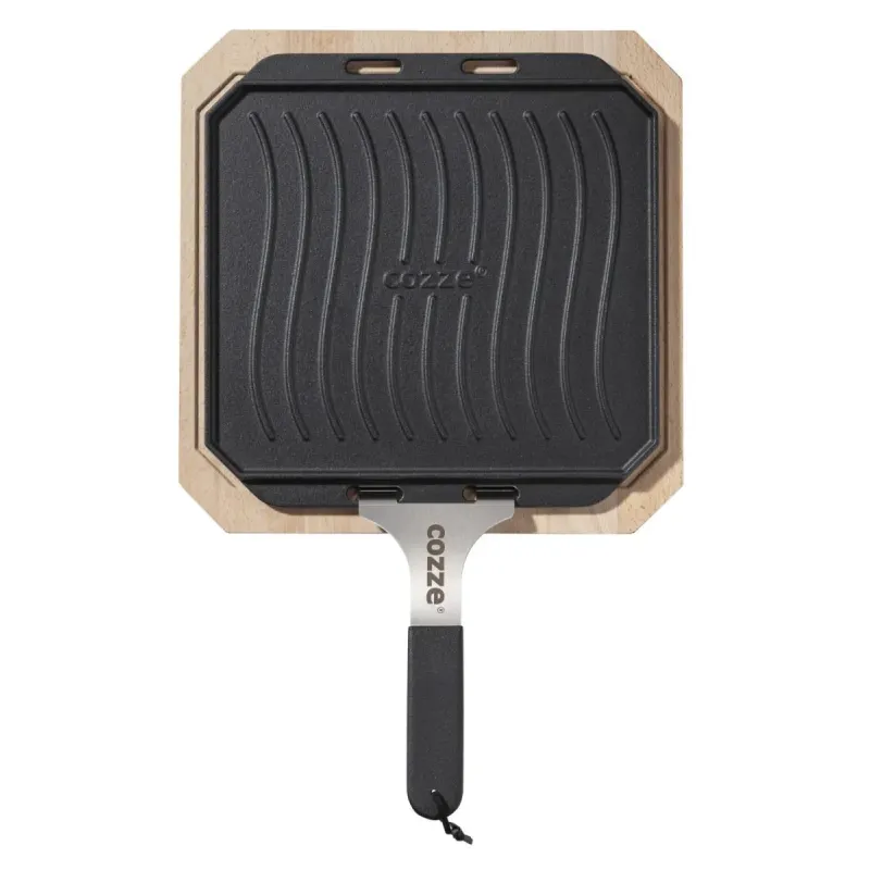 Cozze Vendbar Støbejernspande Med Bordskåner 330   330 Mm