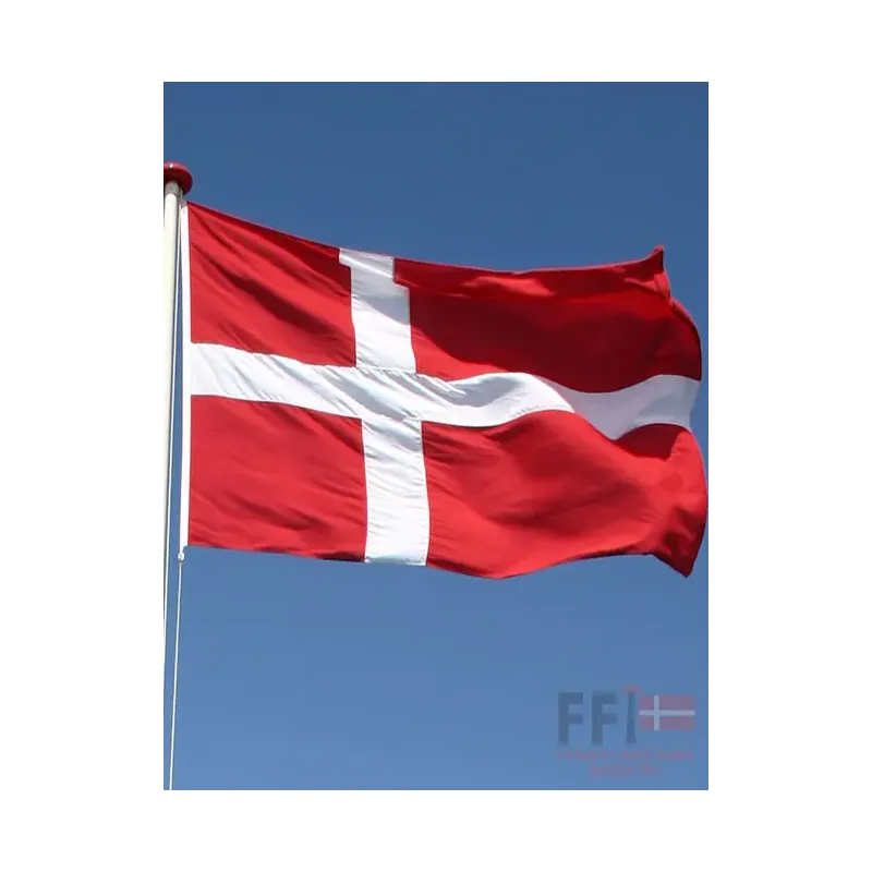 Dannebrogsflag Til   Meter Glasfiberflagstang