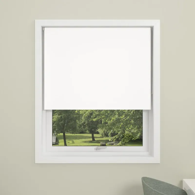 Debel Mørklægningsgardin Uni Hvid Hvid 130x175cm