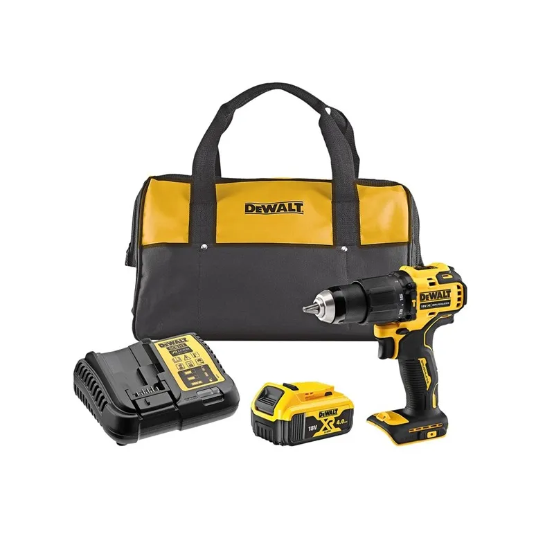 Dewalt 18v Xr Kulløs Boremaskine Soft Bag     Ah   Lader Dcb113 Dcd709m1-qw
