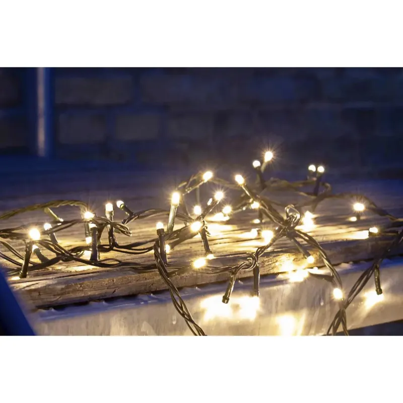 Dga Lyskæde 160led   230v Sort 1590cm