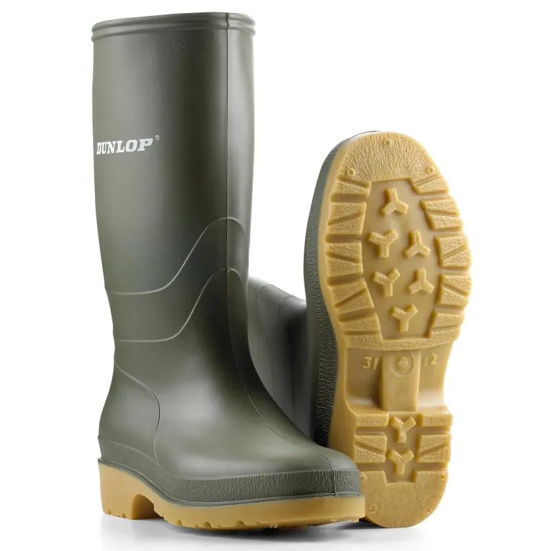 Dunlop Dull Børne Pvc-gummistøvle Grøn